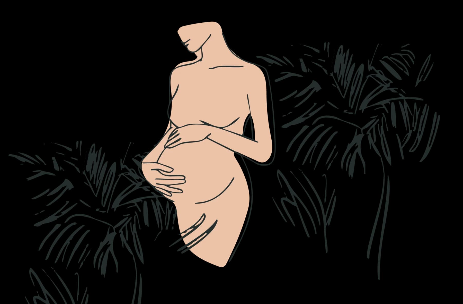 A quiet moment between a mother and child
